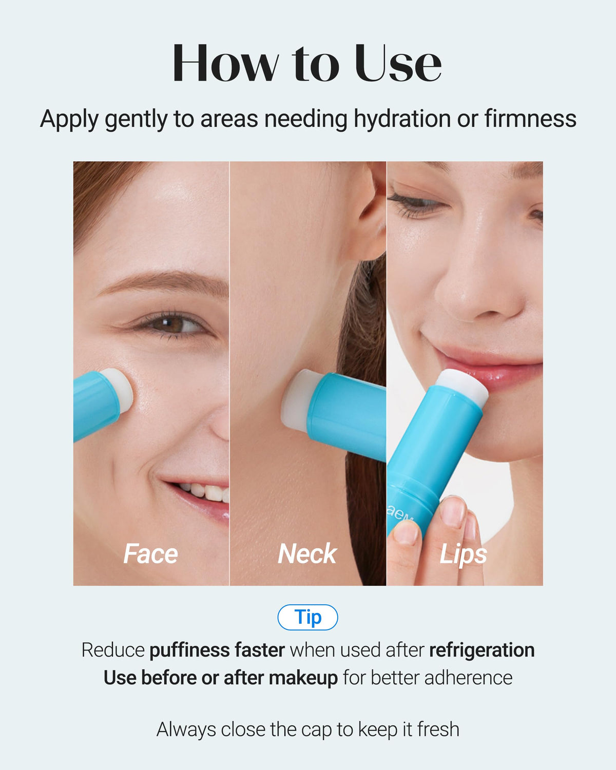 Capuchon protégeant le stick hydratant THESAEM