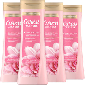 Caress Gel Douche Femme 20 fl oz Pêche Blanche et Fleur d'Orange - vue avant