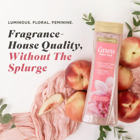 Caress Gel Douche Pêche Blanche et Fleur d'Orange - packaging