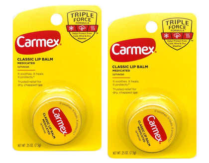 Carmex Baume à Lèvres Médicamenté 2 x 7 g avant