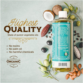 Carolina Castile Soap Savon Liquide Menthe Bio 1152g étiquette