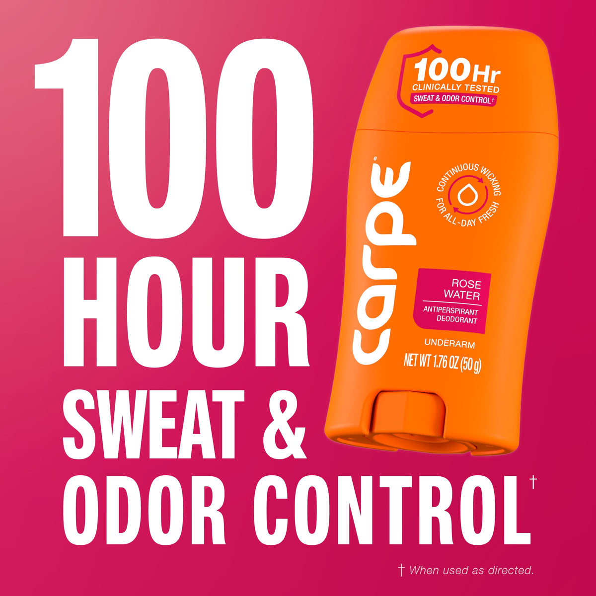 Carpe Déodorant Antiperspirant Eau de Rose présentation