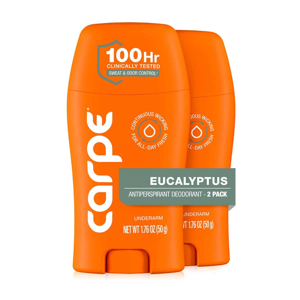 Carpe Déodorant Antiperspirant Eucalyptus 100h pack avant