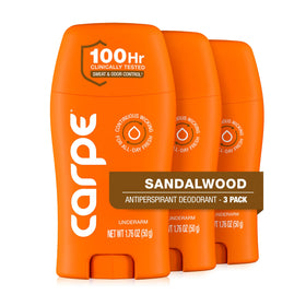 Carpe Déodorant Antisudorifique Pack de 3 vue avant