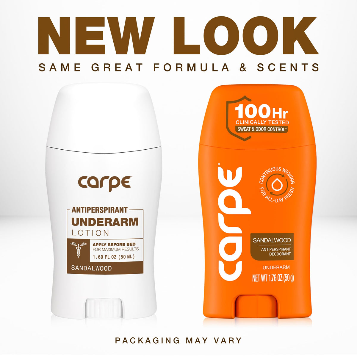 Carpe Déodorant Antisudorifique vue de côté avec parfum de sandalwood