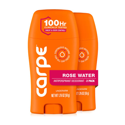 Carpe Déodorant Antitranspirant Femme 100h Eau de Rose vue avant