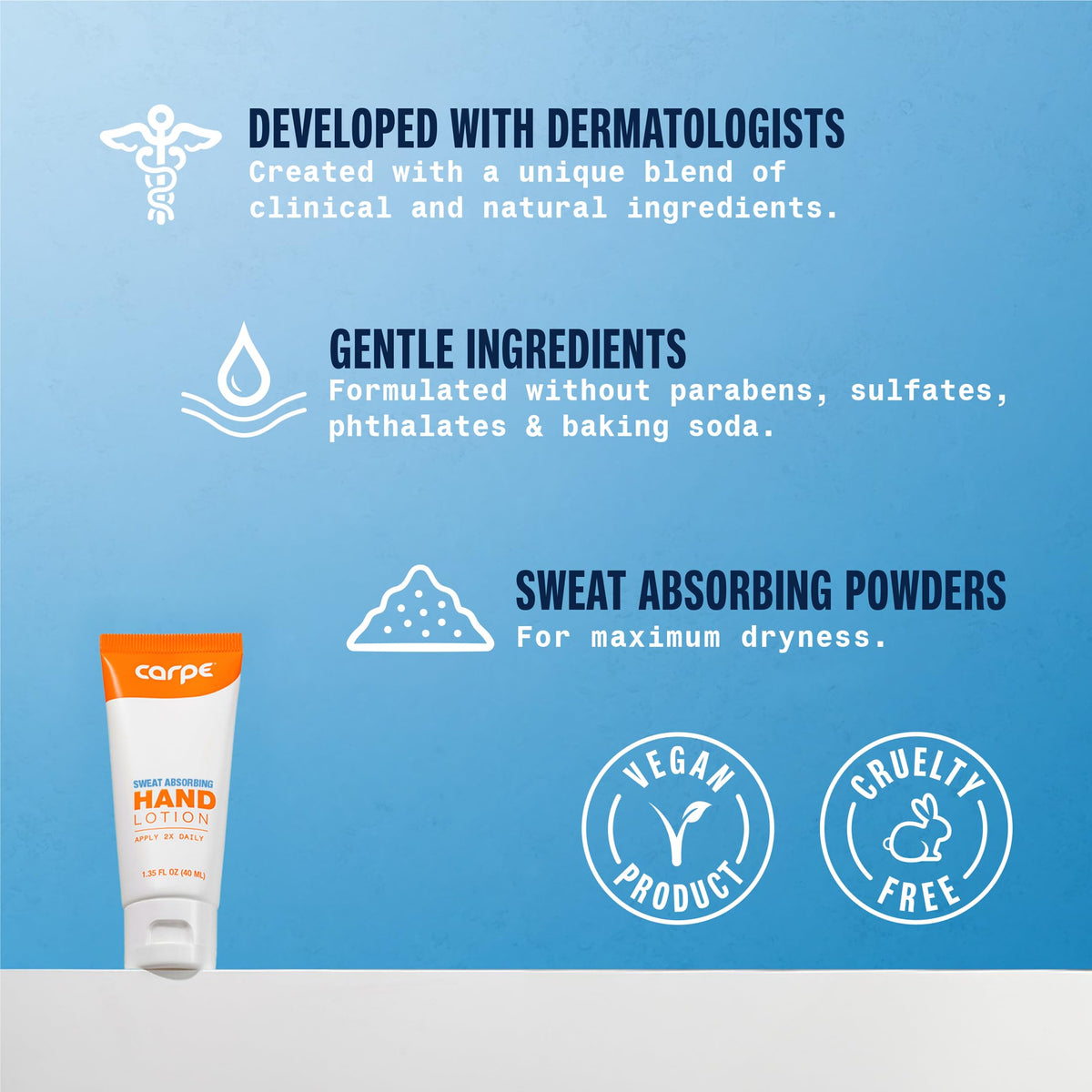 Carpe Lotion Absorbante pour les Mains packaging