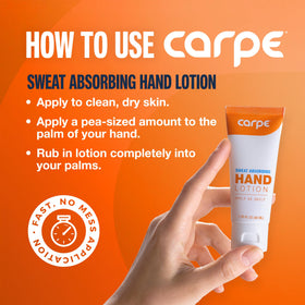 Carpe Lotion Absorbante pour les Mains texture de la lotion