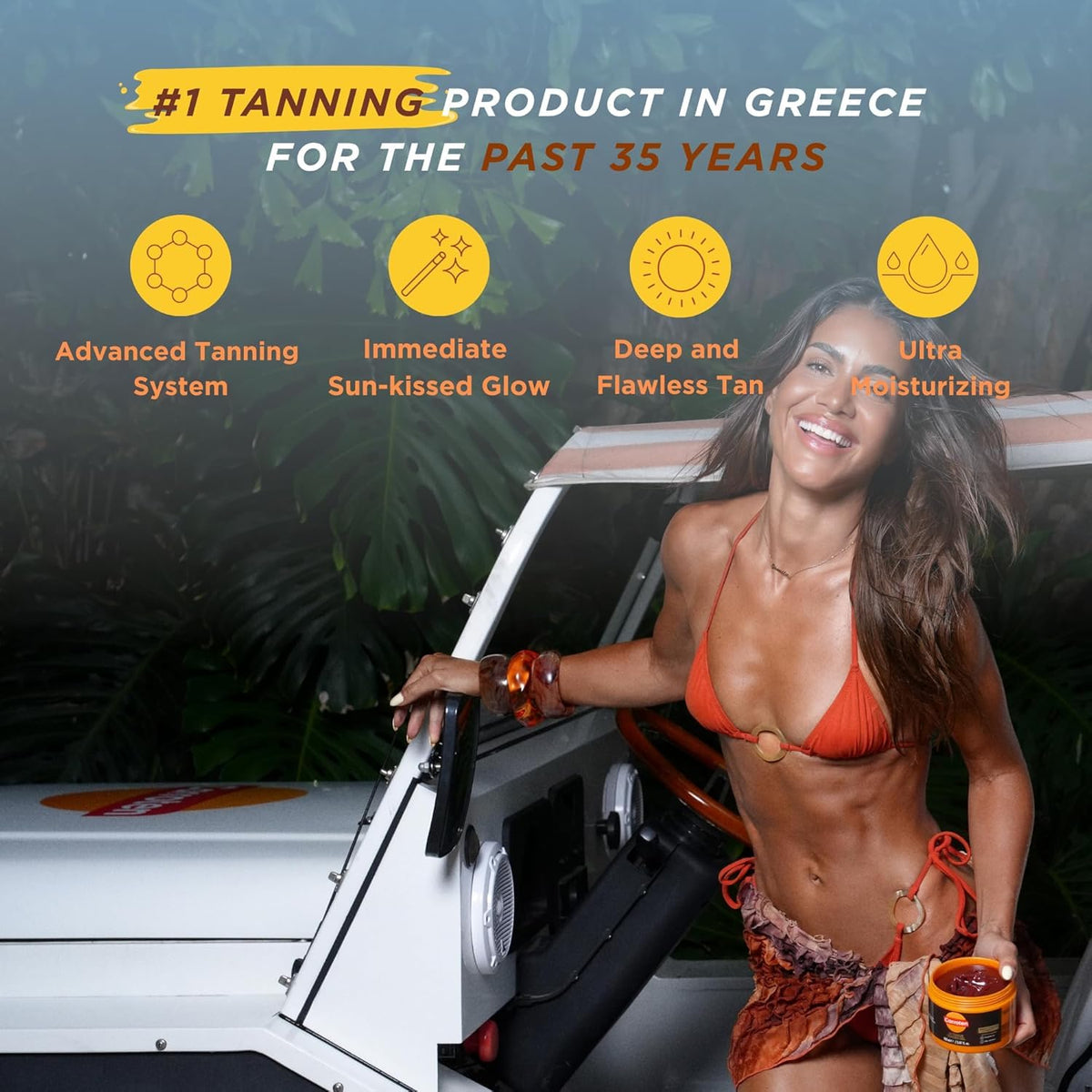 Carroten Gel Intensif de Bronzage dans une trousse de plage