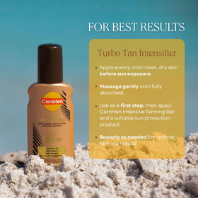 Carroten Turbo Tan Intensifier 150ml packaging