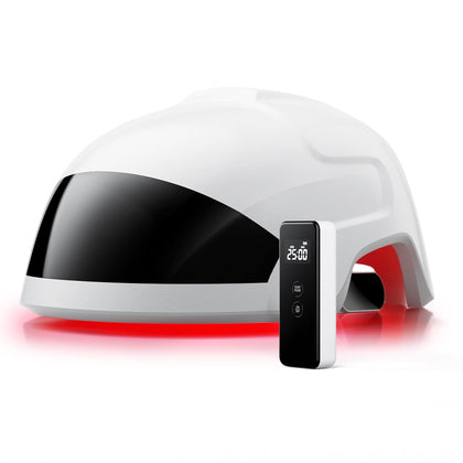 Casque OVEKPA vue de face avec design élégant pour thérapie par lumière rouge