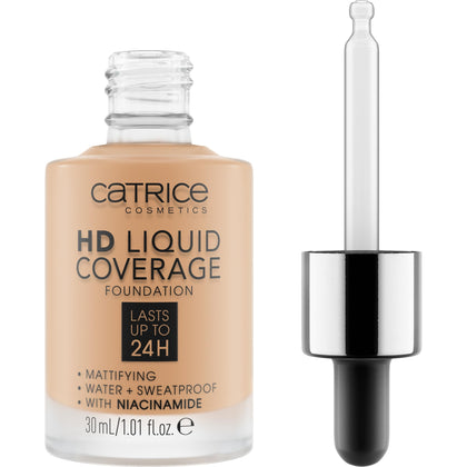 Catrice Fond de Teint HD Liquid Coverage 042 Sandy Rose avant de l'appliquer