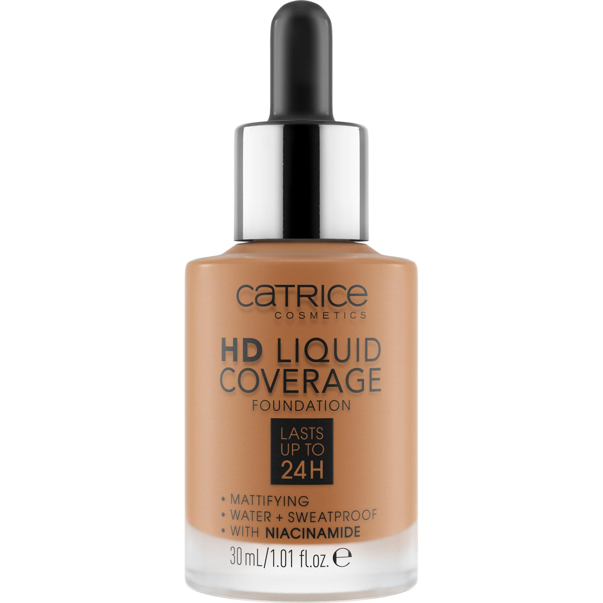 Catrice Fond de Teint HD Liquid Coverage 080 Caramel Beige avec applicateur compte-gouttes