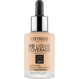 Catrice HD Liquid Coverage Foundation 24HR Ivory Beige dropper applicator