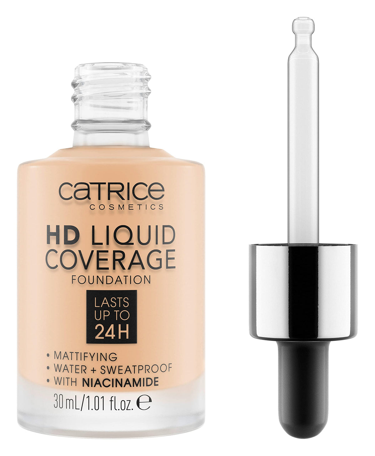 Catrice HD Liquid Coverage Foundation 24HR Ivory Beige front view