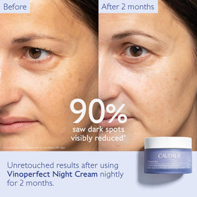 Caudalie Crème de Nuit Vinoperfect 50 mL texture de la crème