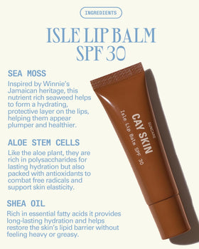 Cay Skin Isle Lip Balm SPF 30 - Application sur les lèvres