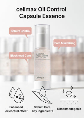 celimax Essence Capsule Contrôle de Sébum 30 ml avec bouchon ouvert