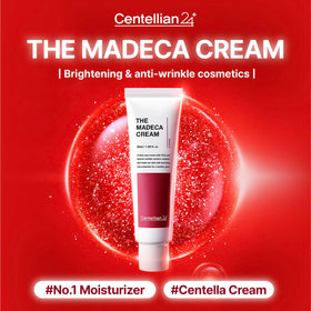 Centellian 24 Madeca Cream 50ml texture crème sur une main