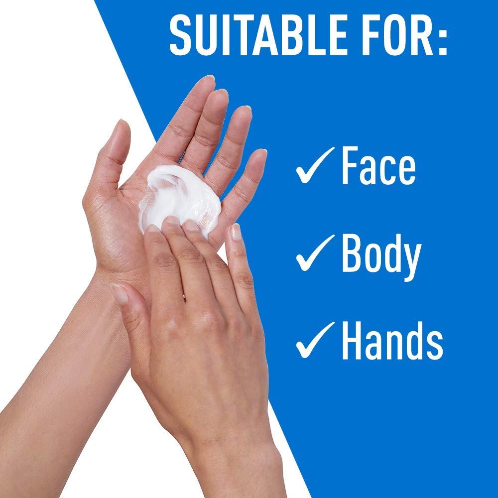CeraVe Crème Hydratante et Gel Nettoyant sur fond blanc