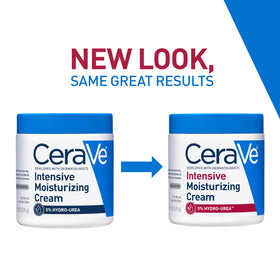 CeraVe Crème Hydratante Intense 610g texture crémeuse sur la main