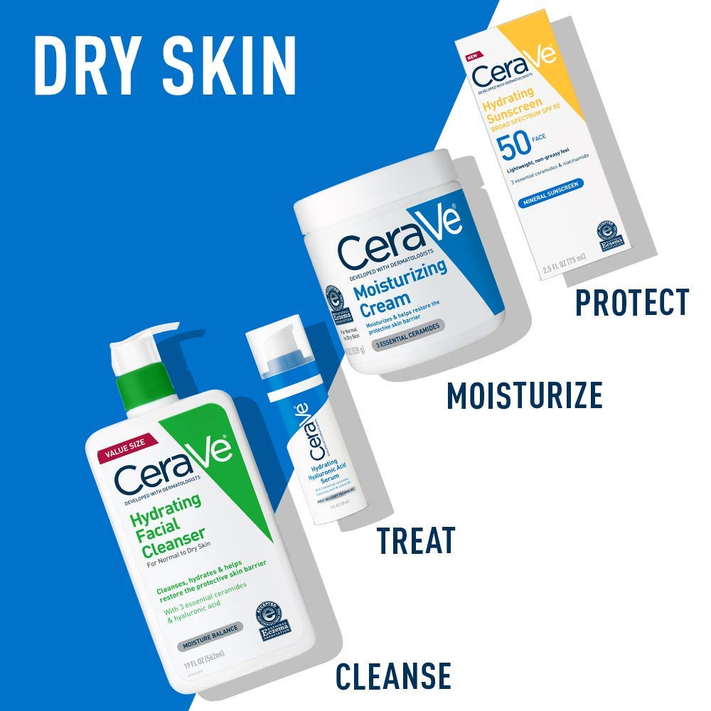 CeraVe Crème Hydratante texture crémeuse sur une cuillère