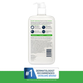 CeraVe Crème Nettoyante Hydratante sur peau