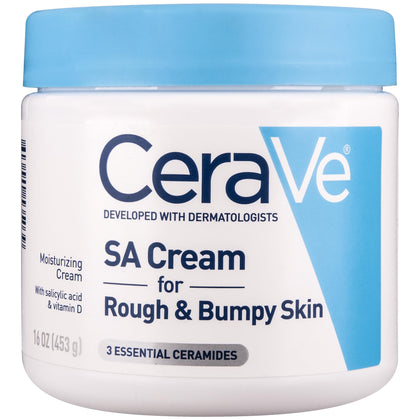 CeraVe Crème SA 475ml vue avant avec texture riche