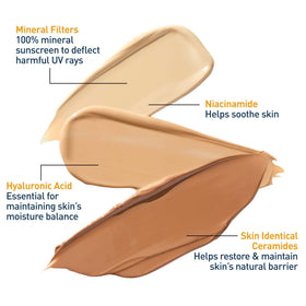 CeraVe Crème Solaire Teintée SPF 30 82g sur une main pour montrer la texture