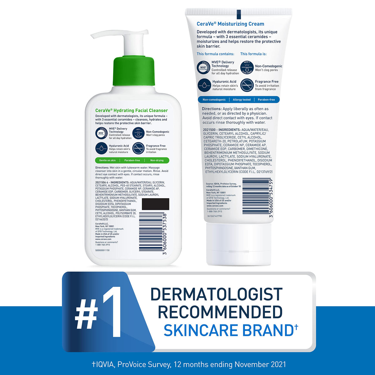 CeraVe Ensemble de soins avec packaging
