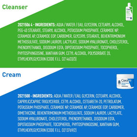 CeraVe Gel Nettoyant Hydratant application sur le visage