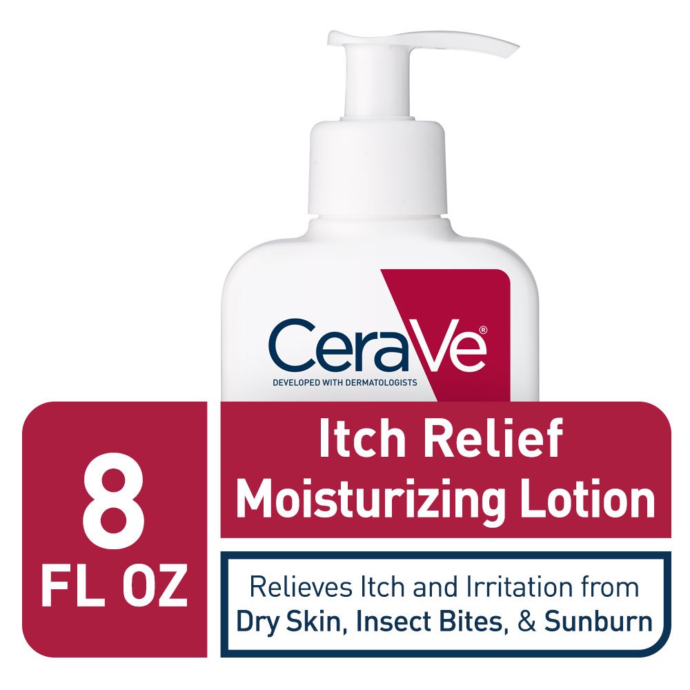 CeraVe Lotion Anti-Démangeaisons 16oz détails des ingrédients sur l'étiquette