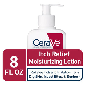 CeraVe Lotion Anti-Démangeaisons 16oz détails des ingrédients sur l'étiquette