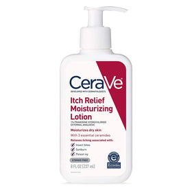 CeraVe Lotion Anti-Démangeaisons 16oz vue avant avec texture légère