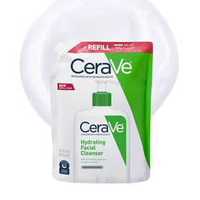 CeraVe Nettoyant Hydratant 490g vue de face avec étiquette