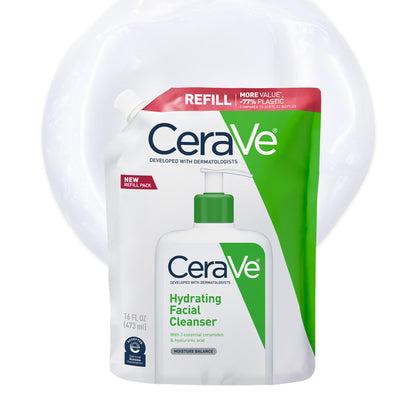 CeraVe Nettoyant Hydratant 490g vue de face avec étiquette