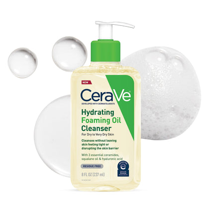 CeraVe Nettoyant Moussant Hydratant Huile 290g vue de face