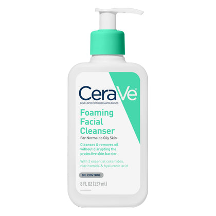 CeraVe Nettoyant Moussant Visage 285g avant utilisation