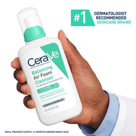 CeraVe Nettoyant Moussant Visage Air Foam 290g en usage