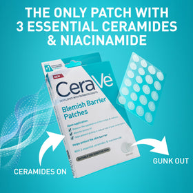 CeraVe Patch Hydrocolloïde, présentation des patchs sur un fond neutre
