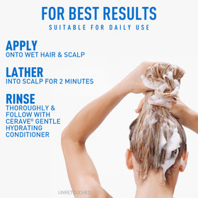 CeraVe Shampoo Doux Hydratant 19oz, avec autres produits de soin des cheveux