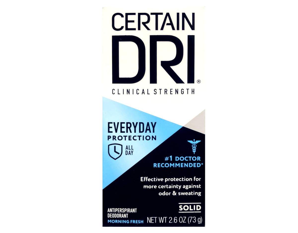 Certain Dri Antiperspirant Déodorant Solide 2,6 Oz stick ouvert
