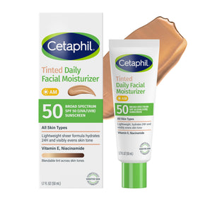 Cetaphil Crème Hydratante Teintée SPF 50 tube avant vue
