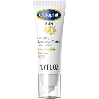 Cetaphil crème solaire teintée visage SPF 40 50ml avant