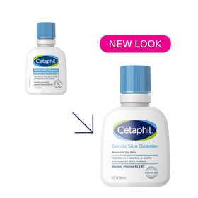 Cetaphil Nettoyant Doux 2 fl oz vue arrière montrant les ingrédients