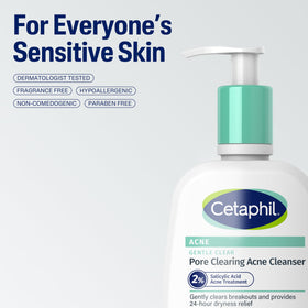 Cetaphil nettoyant moussant doux anti-acné utilisation quotidienne