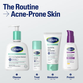 Cetaphil nettoyant moussant doux anti-acné vue latérale
