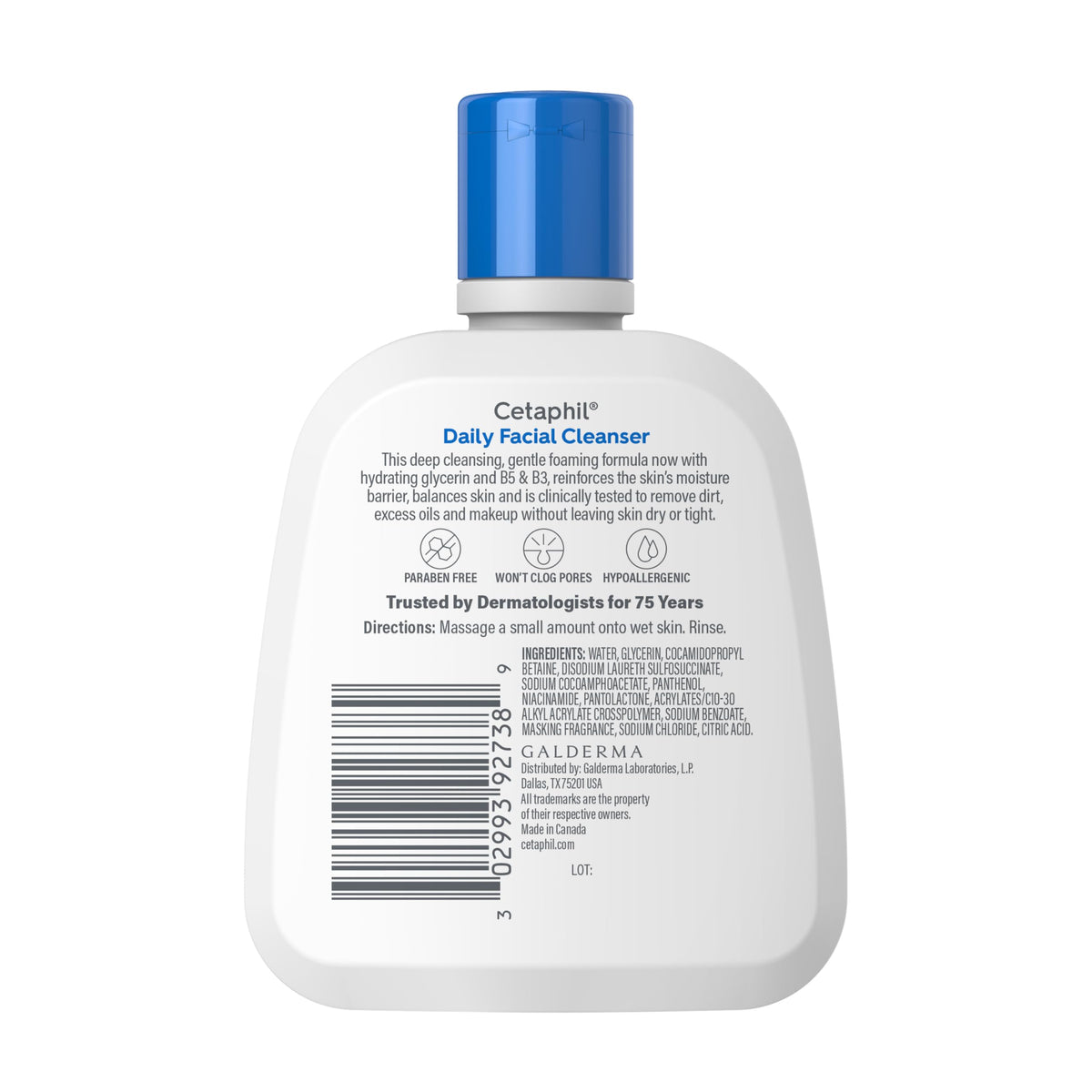 Cetaphil Nettoyant Visage sur une surface en marbre