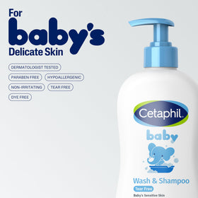 Cetaphil Shampooing et Gel Douche 2-en-1 Bébé 272g avec des jouets de bain
