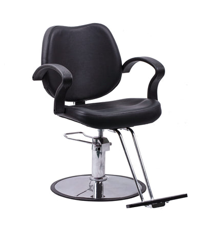 Chaise de coiffure hydraulique Flagbeauty vue avant avec mousse haute densité